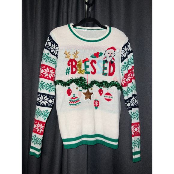 Ugly Christmas Sweater Xmas Size Medium - Picture 1 of 2